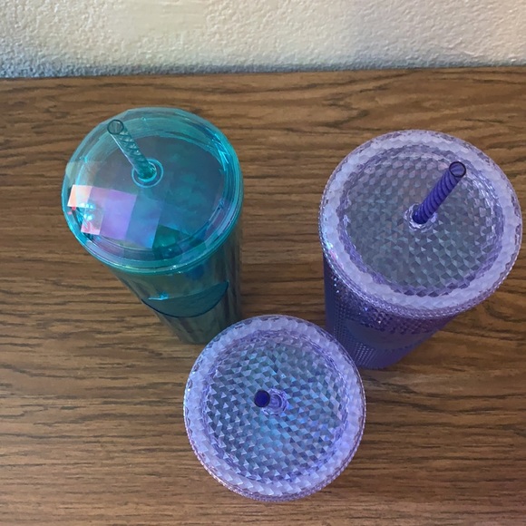 Set of Starbucks cups
